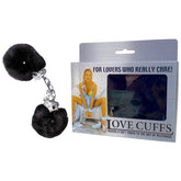 Love Cuffs - Black Fluffy Hand Cuffs - Mr and Mrs D's